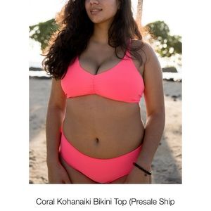 CORAL KOHANAIKI BIKINI TOP from Fused Hawaii